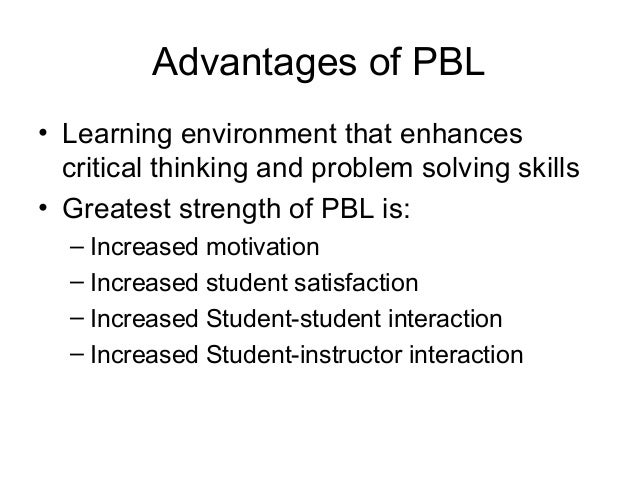 Problem based learning