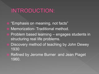 Problem based learning | PPTX | Educational Assessment | Education