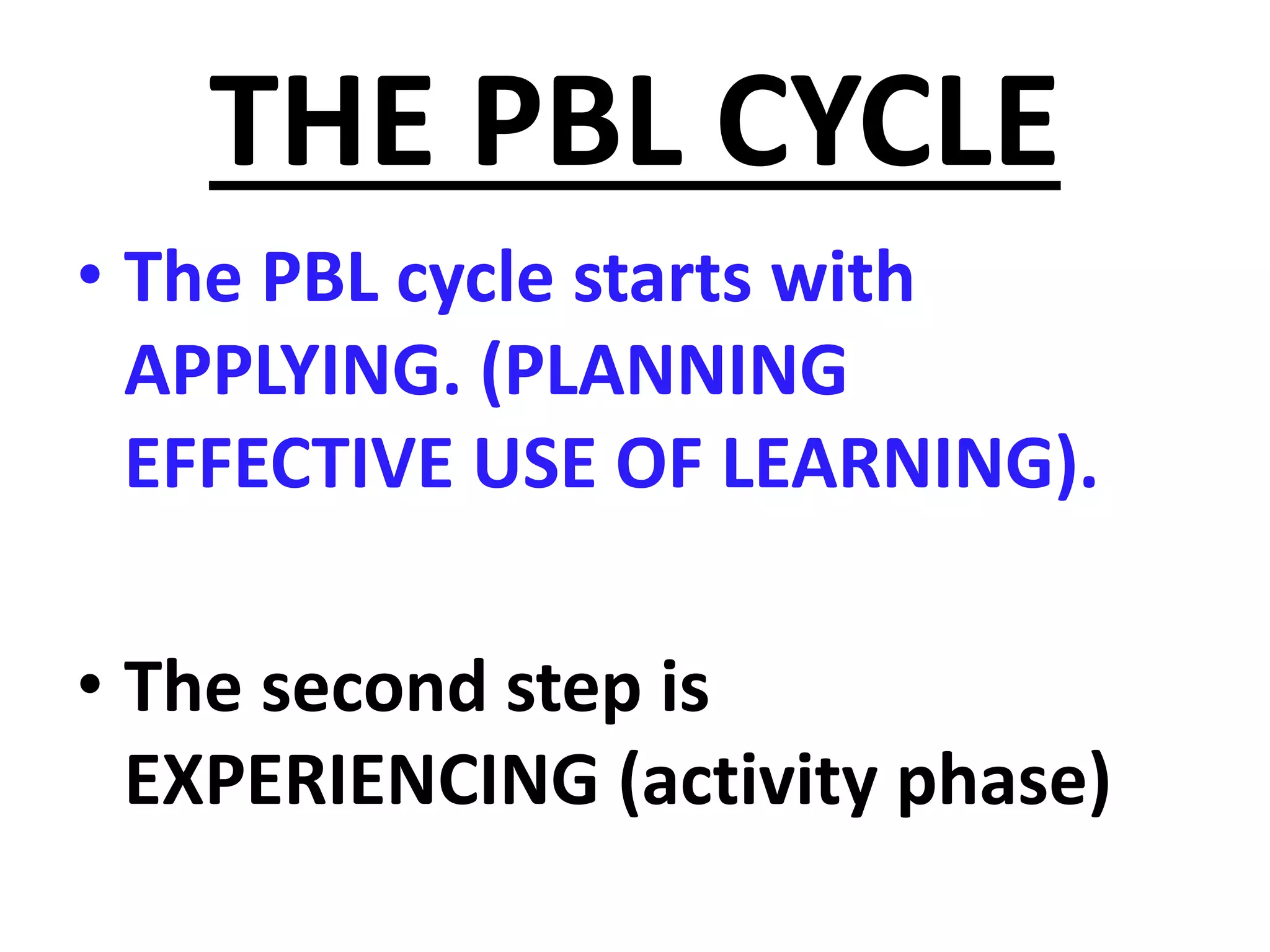 Problem Based Learning | PPTX | Education