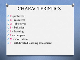 Learning Pob Problem Problem based learning | PPTX