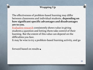 Problem based learning | PPT