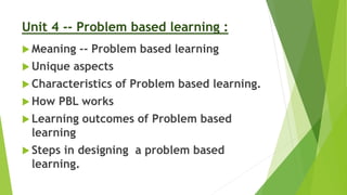 Problem based learning | PPT