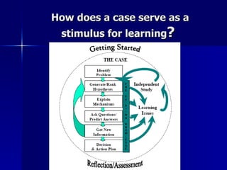 How does a case serve as a stimulus for learning ?  