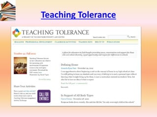 Teaching Tolerance
 