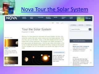 Nova Tour the Solar System
 