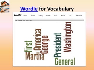 Wordle for Vocabulary
 