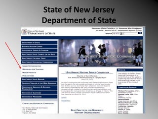 State of New Jersey
Department of State
 