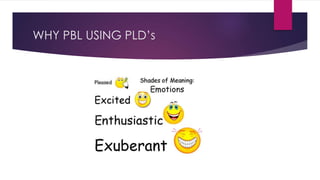 WHY PBL USING PLD’s
 