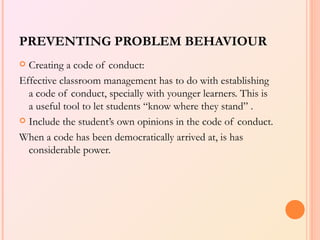 Prevent Problem Problem behaviour`1 | PPT