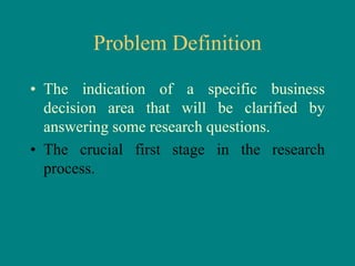 Problem Definition &The Research Proposal | PPT