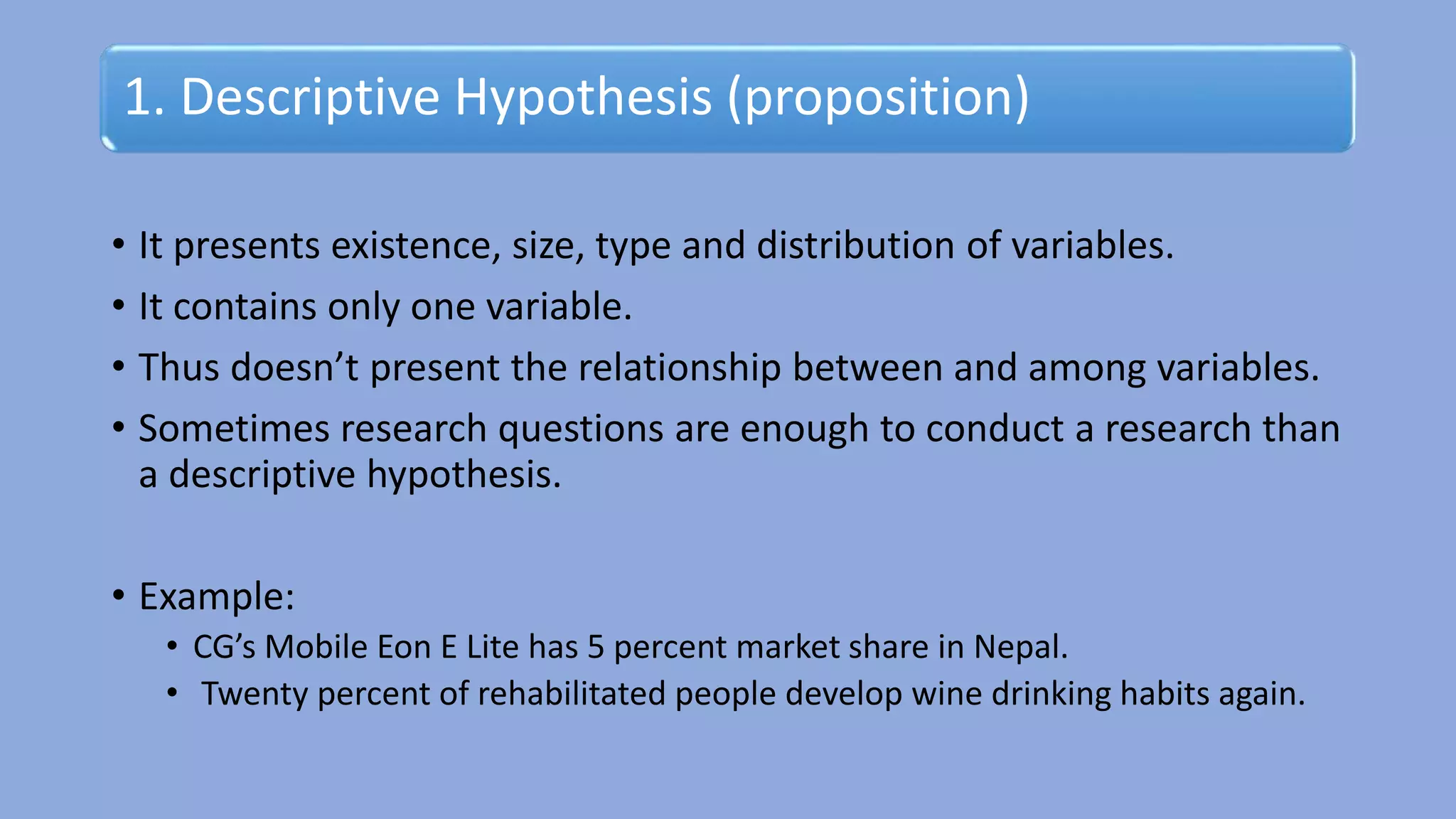 Problem definition and hypothesis formulation | PPTX