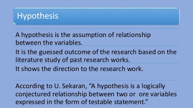 Formulation of hypothesis pdf image