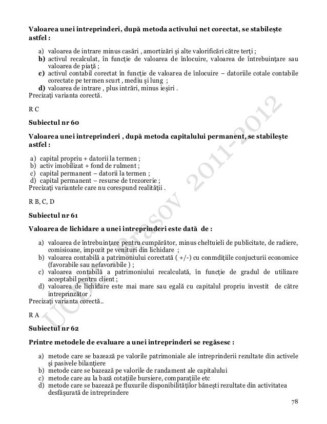 Probleme Rezolvate Finante An Ii