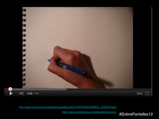 http://www.youtube.com/sobredrogues#p/c/9CC31AD1DAE30D88/3/_oPtkSCHeu8
http://www.sobredrogues.net/resultatsconcurs
#SobrePantalles12
 