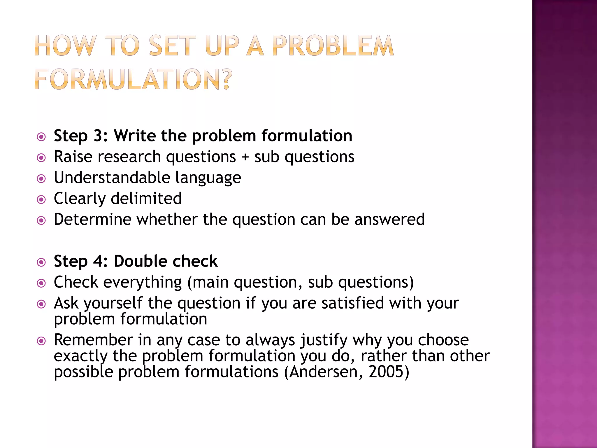 Problem formulation | PPTX