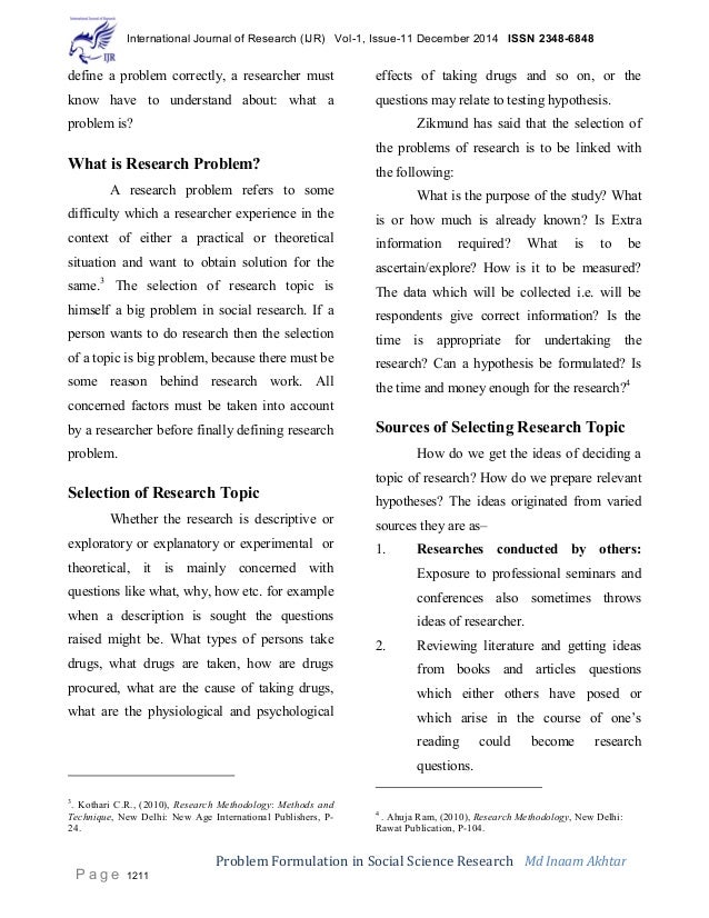 Example of problem statement in research proposal picture