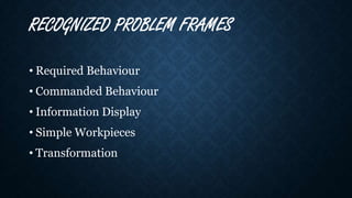 Problem frames | PPT