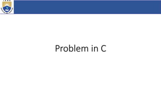 Problem in C
 