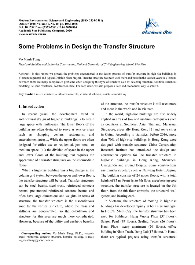 Problem In Design Transfer Beam for high rise building | PDF | Civil ...