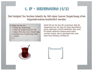 Problemlösung, Algorithmus und grafische Darstellung