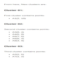 CS 402 DATAMINING AND WAREHOUSING -PROBLEMS