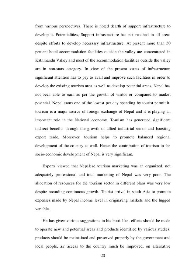 Essay on cultural tourism in nepal possibilities and challenges