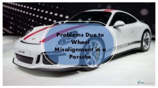 Problems Due to
Wheel
Misalignment in a
Porsche
 