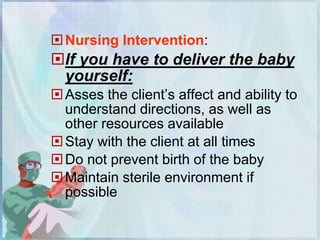 Problems during labor and delivery 202 | PPT