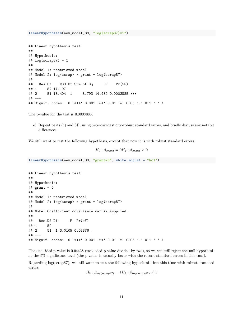 Problem set 4 - Statistics and Econometrics - Msc Business Analytics