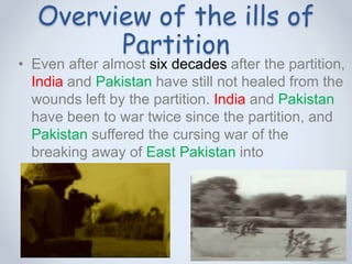 Problems faced by muslims during partition