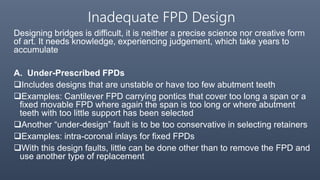 Failures in Fixed Partial Denture | PPTX
