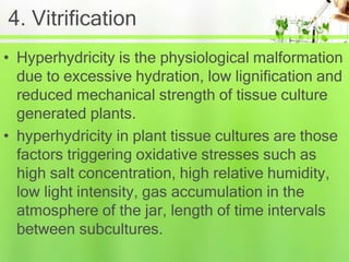 Problems in plant tissue culture | PPT