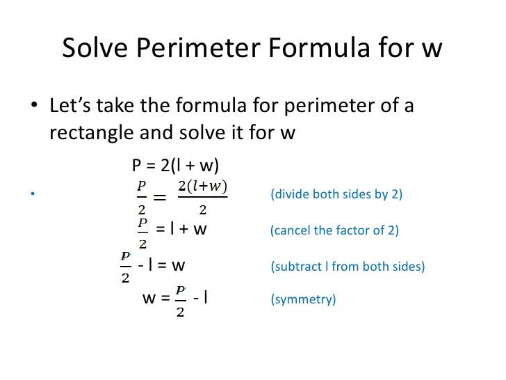 Problems Involving Formulas