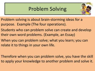 Problem Solving In Mathematics | PPT