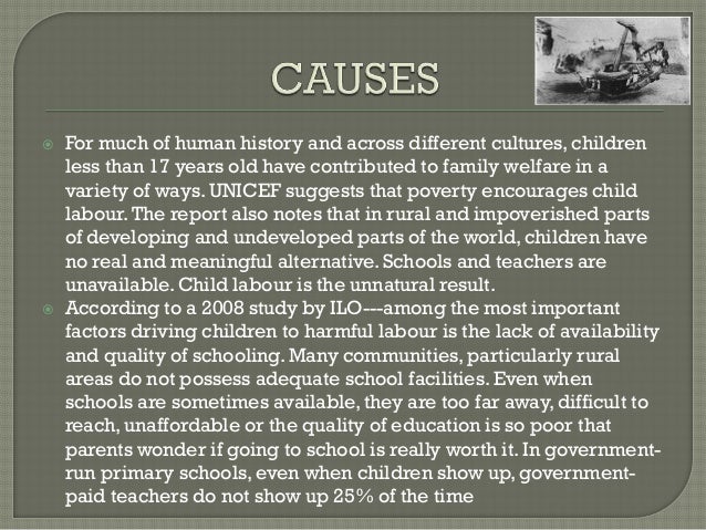 Child labor thesis statement