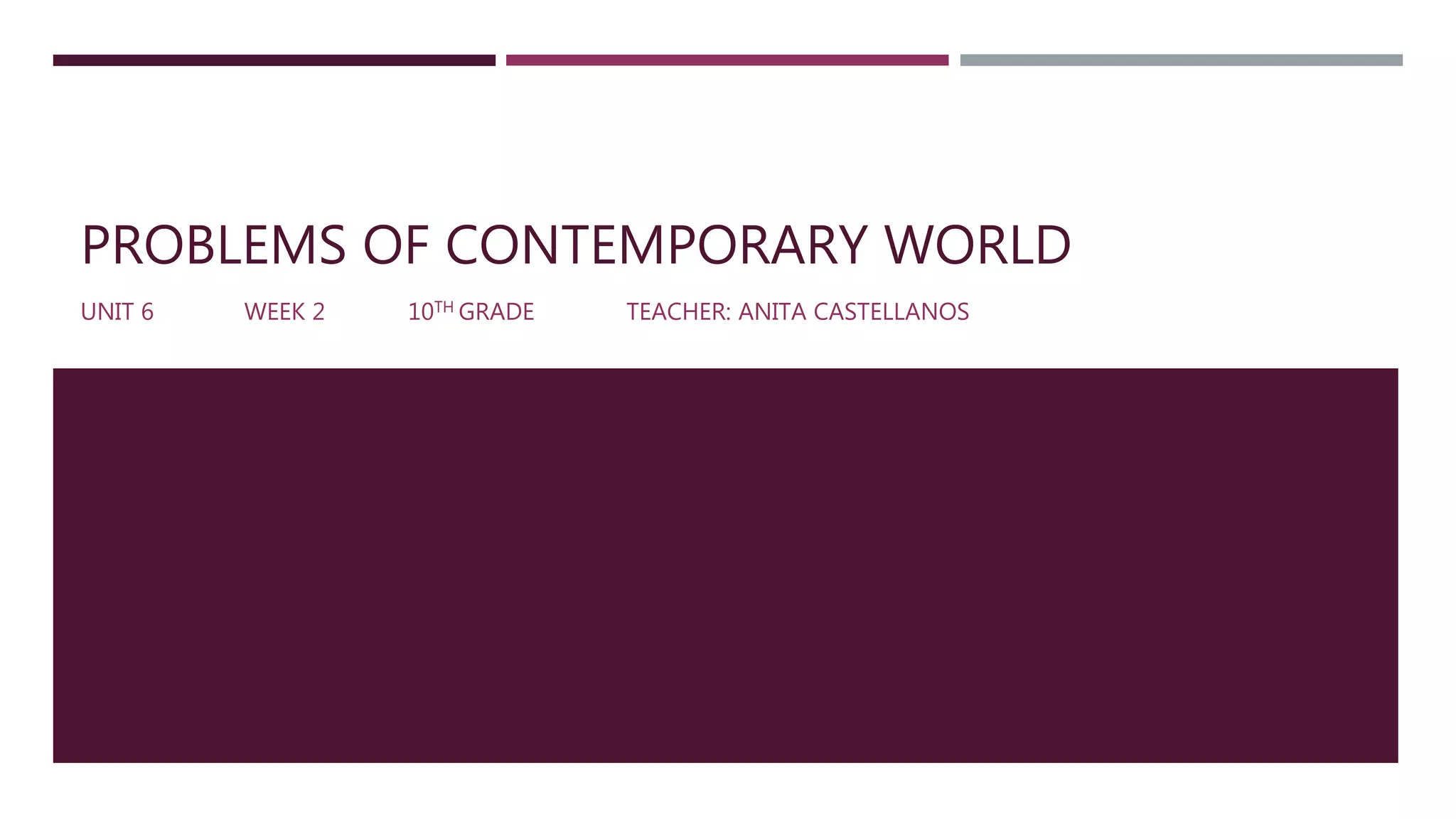 Problems Of Contemporary World PPT problems-of-contemporary-world-ppt