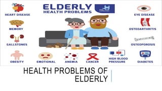 HEALTH PROBLEMS OF
ELDERLY
 