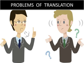 PROBLEMS OF TRANSLATION
 