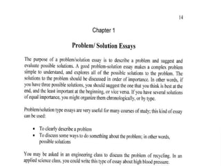 Problem and Solution essay.pptx | Homework and Study | Education