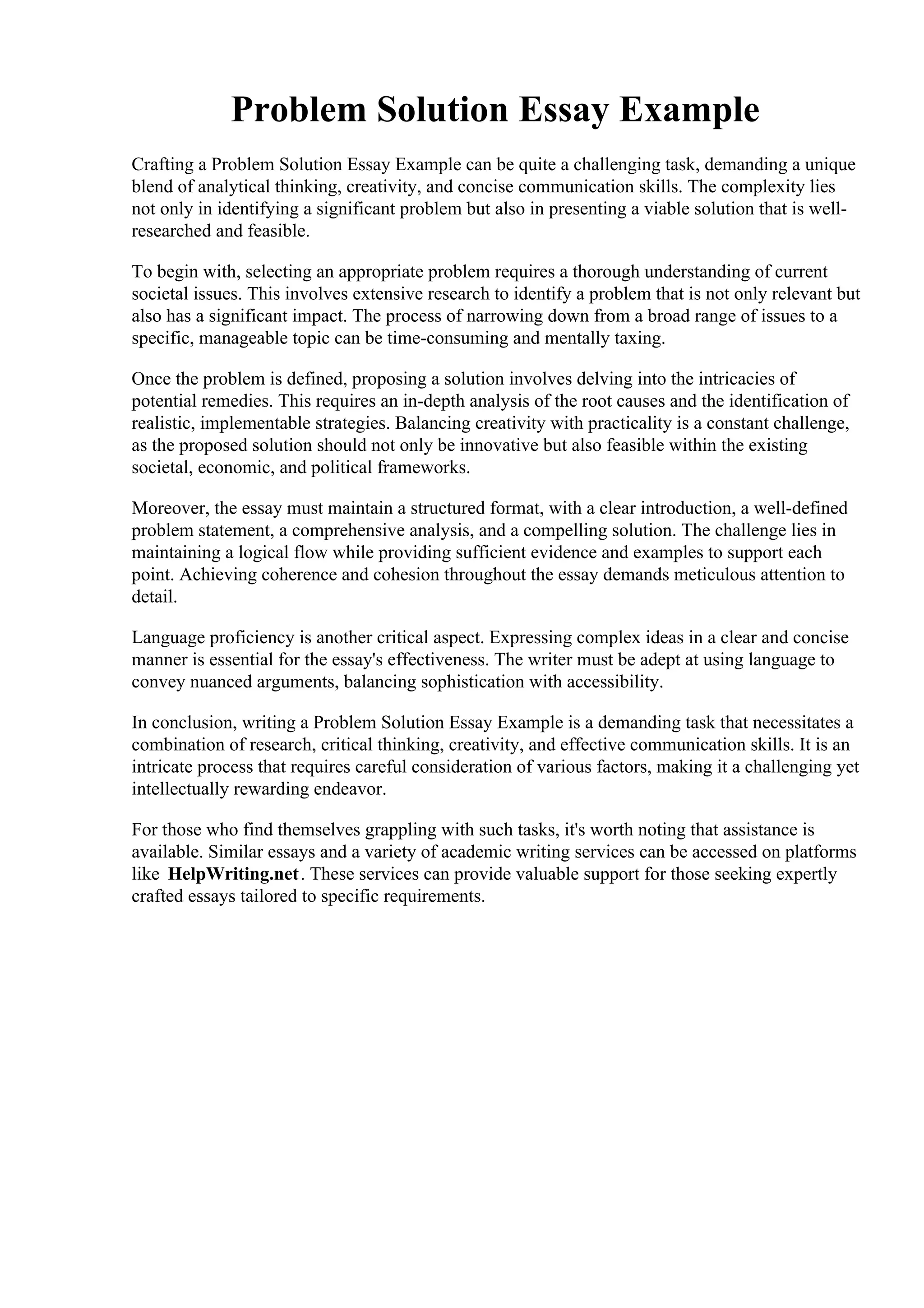 Problem Solution Essay Example.pdf