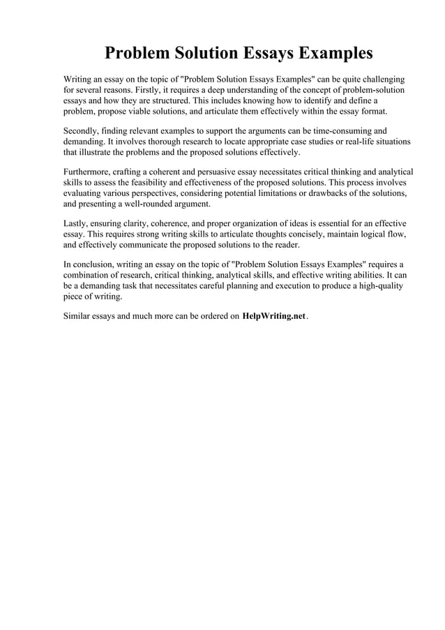 Problem Solution Essays Examples.pdf