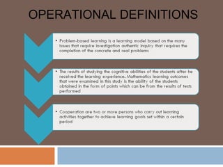 OPERATIONAL DEFINITIONS
 
