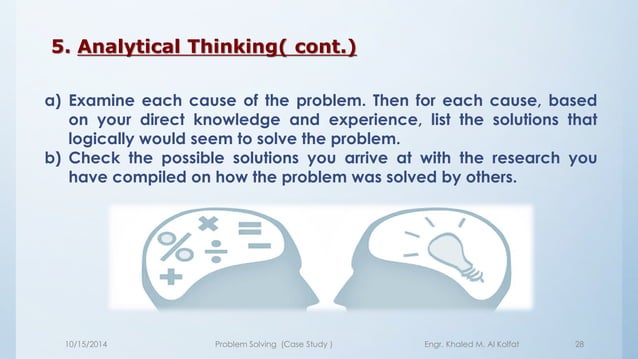 Problem solving case study | PDF