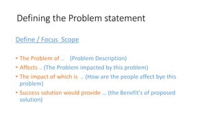 Problem statement and Design Solution | PPTX