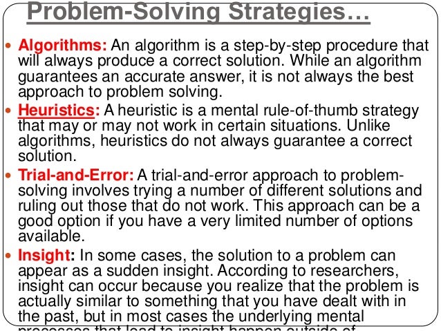 Problem solving