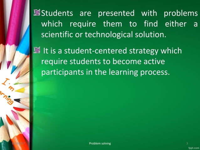 Problem solving method | PPT | Educational Assessment | Education