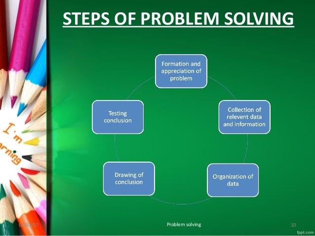 Problem solving method