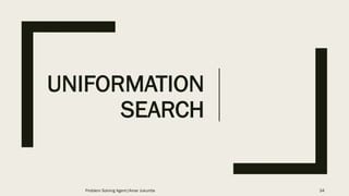 UNIFORMATION
SEARCH
34Problem Solving Agent|Amar Jukuntla
 