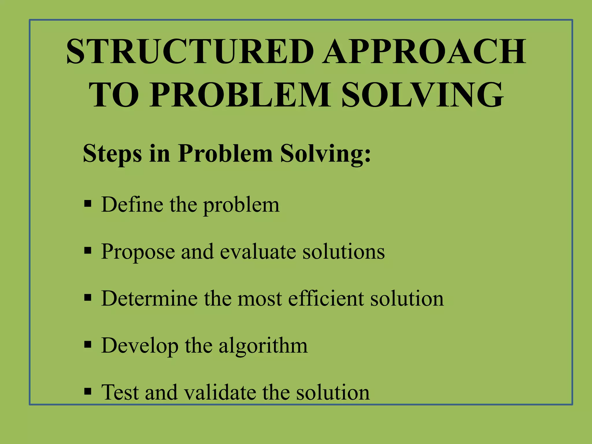 Problem solving | PPTX | Games and Puzzles | Hobbies & Interests