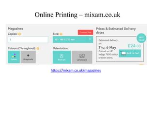 Online Printing – mixam.co.uk
https://mixam.co.uk/magazines
 